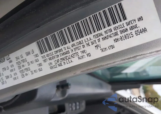 1C4PJMAK9CW142772: 43552457