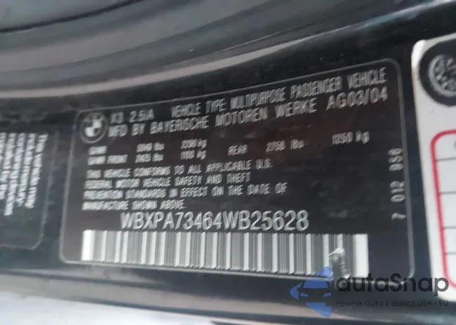 WBXPA73464WB25628: 43552541