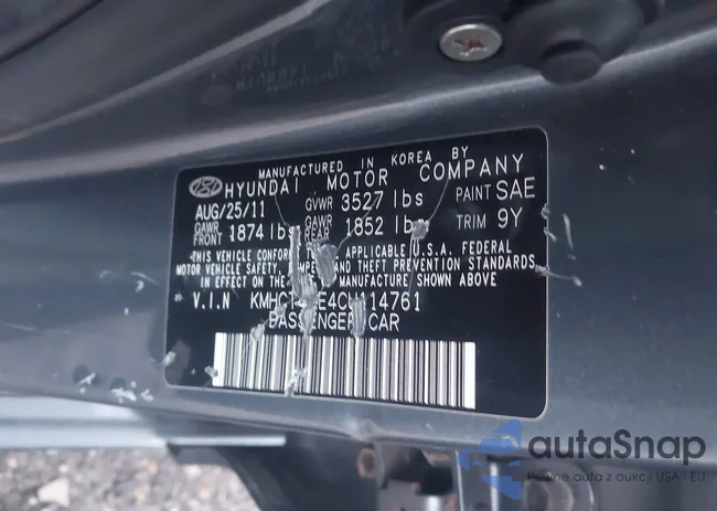 KMHCT4AE4CU114761: 43552545