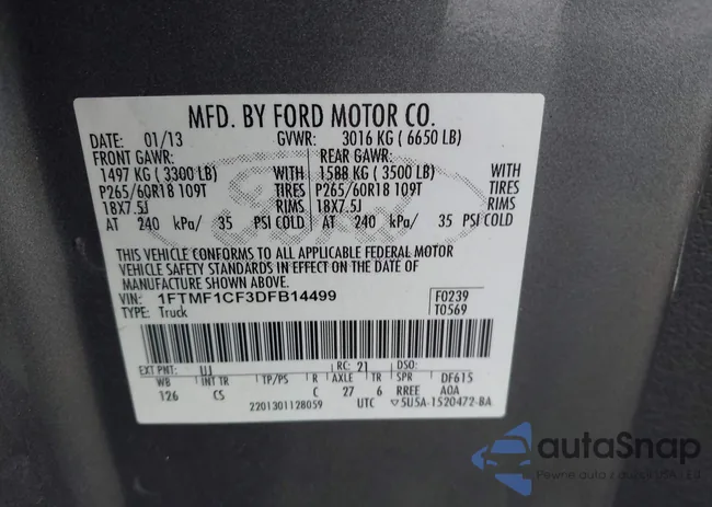 1FTMF1CF3DFB14499: 43552583