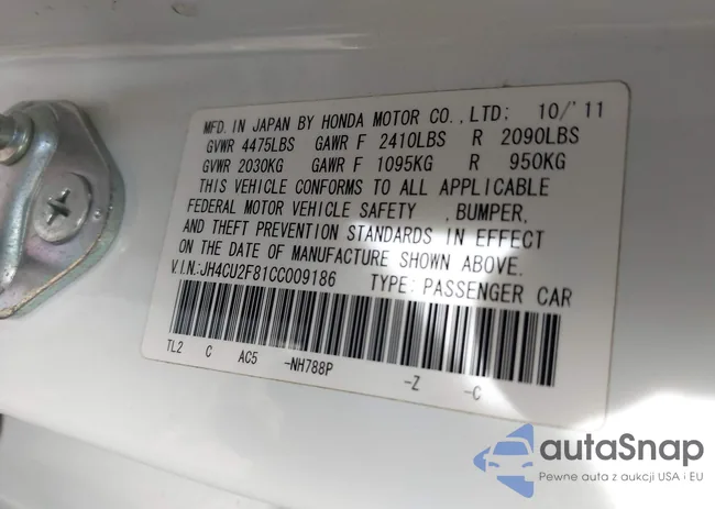 JH4CU2F81CC009186: 43552628