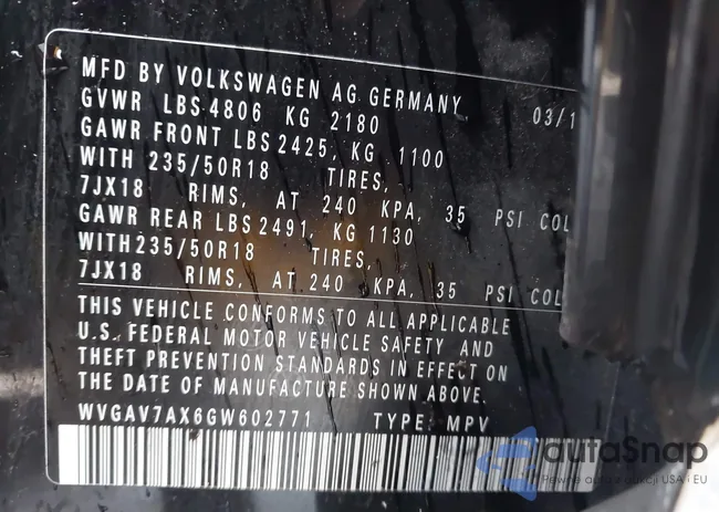 WVGAV7AX6GW602771: 43552655