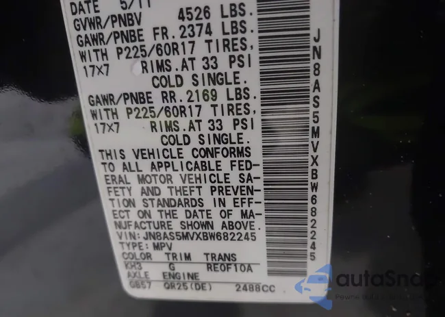 JN8AS5MVXBW682245: 43552738