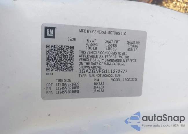 1GAZGNFG1L1272777: 43552261