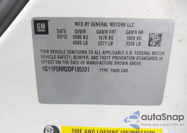 1G11F5RR2DF105331: 43552352