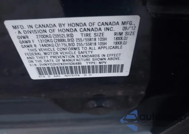 2HNYD2H2XDH506486: 43552968