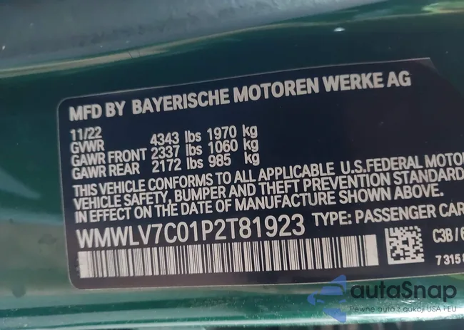 WMWLV7C01P2T81923: 43553279