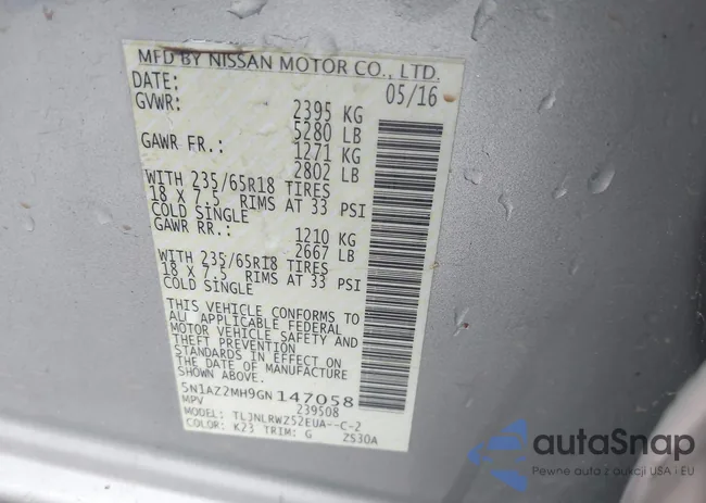 5N1AZ2MH9GN147058: 43553295