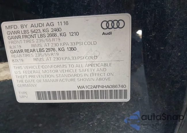 WA1C2AFP4HA086740: 43554512