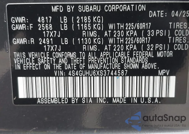 4S4GUHU6XS3744587: 43554564