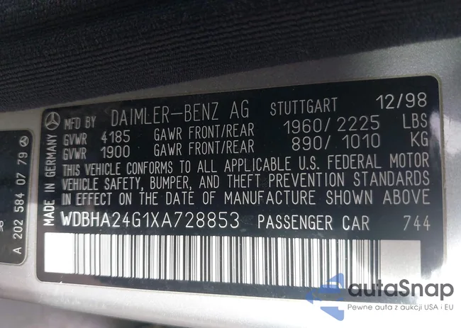 WDBHA24G1XA728853: 43554674