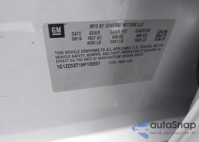 1G1ZC5ST1HF100581: 43554787