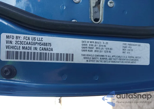 2C3CCAAG6PH548875: 43554871