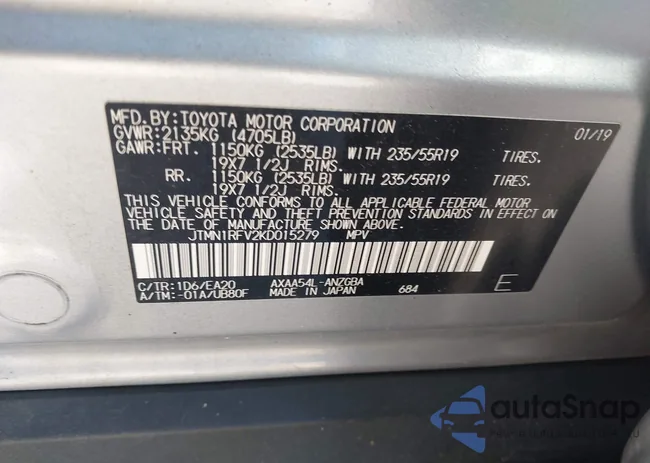 JTMN1RFV2KD015279: 43555424