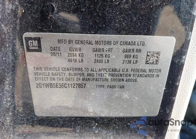 2G1WB5E36C1127857: 43555735