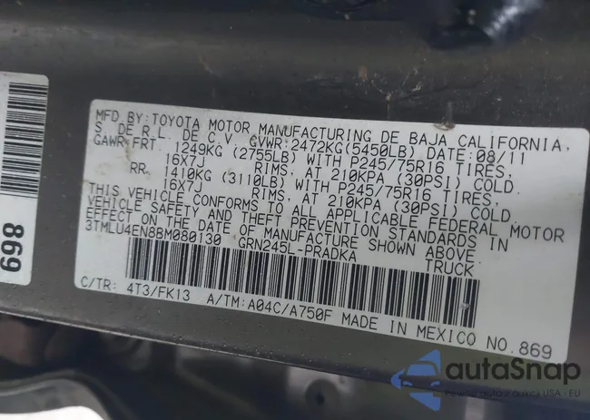 3TMLU4EN8BM080130: 43555908
