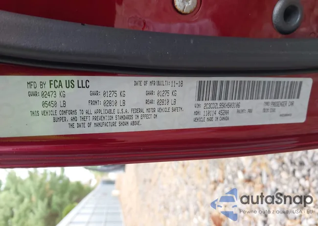 2C3CDZL95KH503106: 43555233