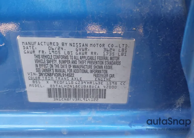 3N1CN8FV3RL914522: 43556375