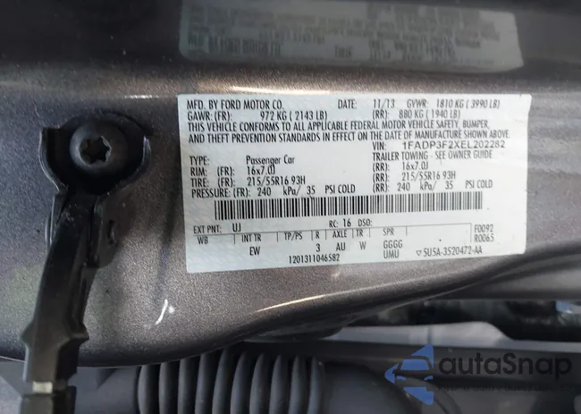 1FADP3F2XEL202282: 43556906