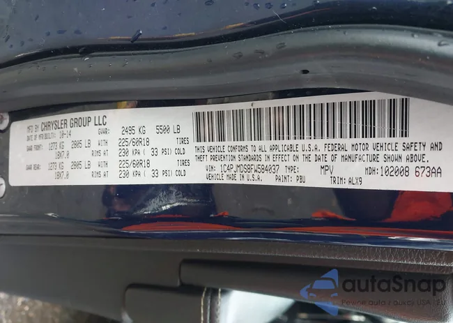 1C4PJMDS8FW584037: 43556020