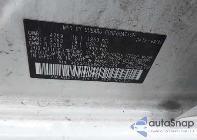 4S3GKAB68N3607785: 43556032