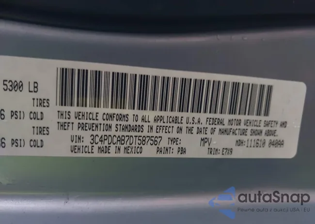 3C4PDCAB7DT587567: 43556039