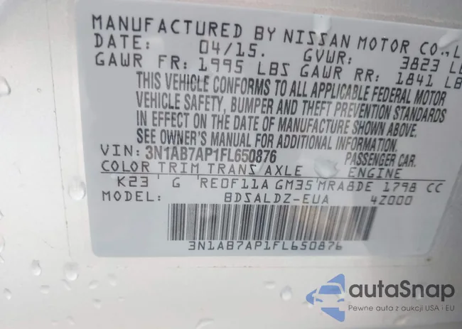 3N1AB7AP1FL650876: 43556316