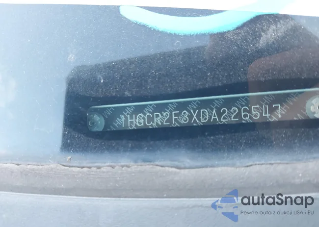 1HGCR2F3XDA226547: 43557400