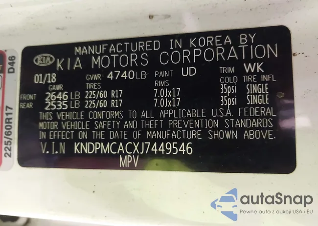 KNDPMCACXJ7449546: 43557414