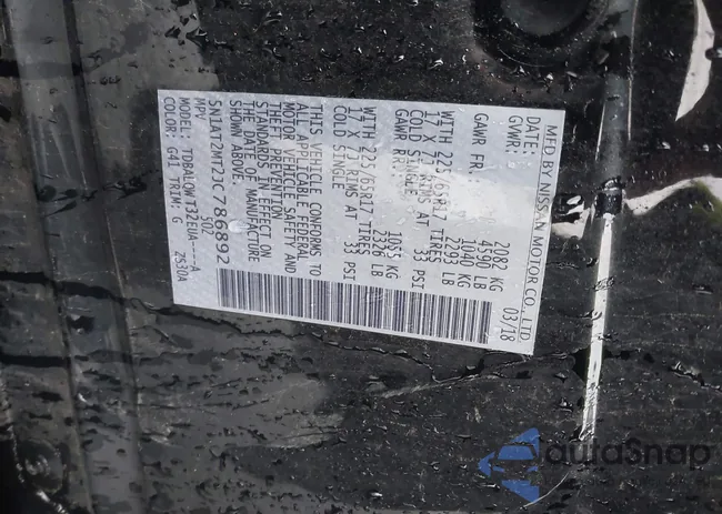 5N1AT2MT2JC786892: 43557467