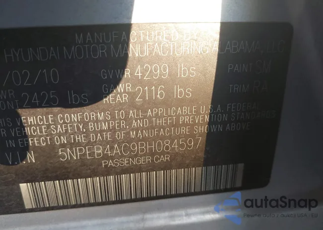 5NPEB4AC9BH084597: 43557583