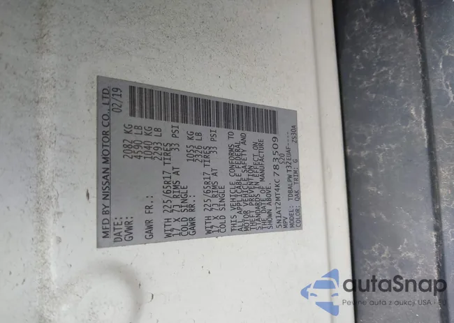 5N1AT2MT4KC783509: 43557599