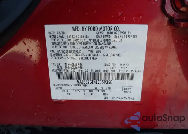 MAJ3S2GE4LC359350: 43557702