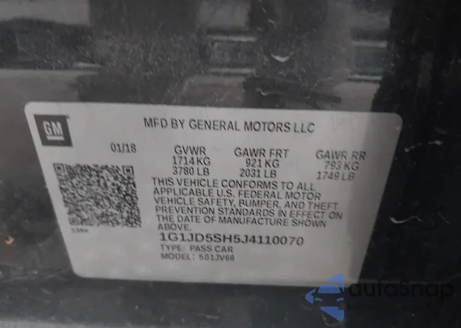 1G1JD5SH5J4110070: 43557746