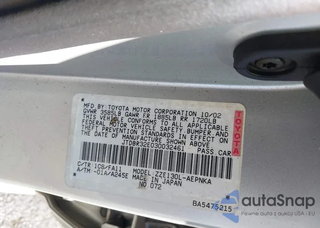 JTDBR32E030032461: 43557848