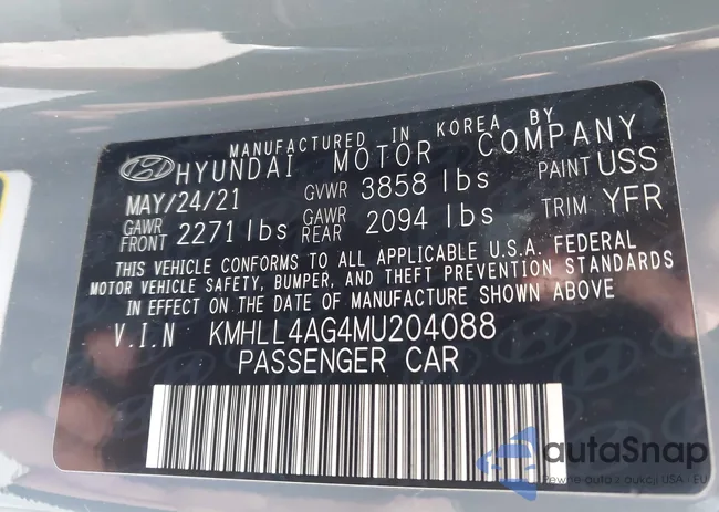 KMHLL4AG4MU204088: 43557855