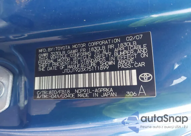 JTDJT923X75111899: 43557152