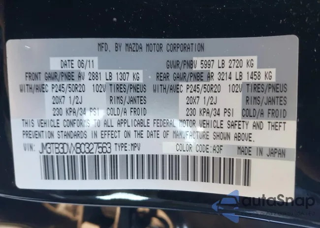 JM3TB3DVXB0327563: 43557226