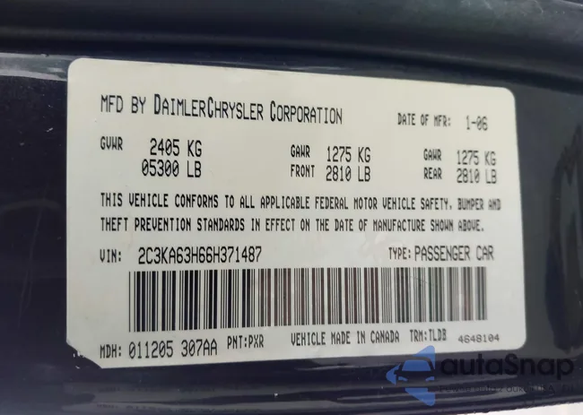 2C3KA63H66H371487: 43557259