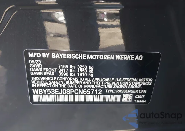 WBY53EJ08PCN65712: 43557284