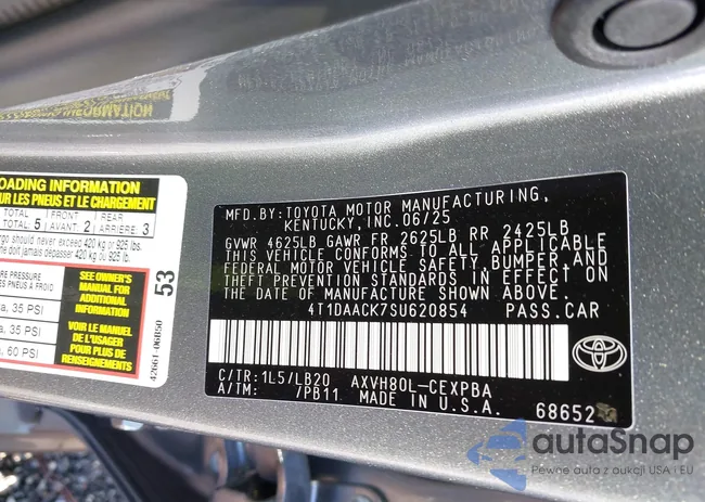 4T1DAACK7SU620854: 43557296