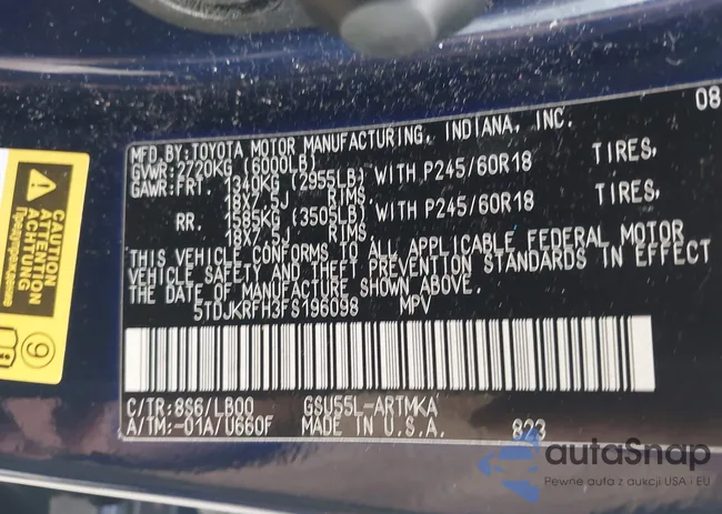 5TDJKRFH3FS196098: 43557344