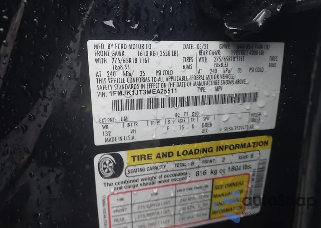 1FMJK1JT3MEA25511: 43558639