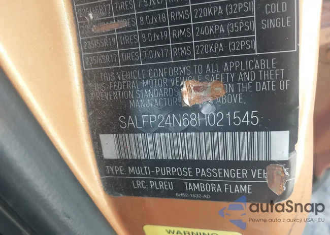 SALFP24N68H021545: 43558655