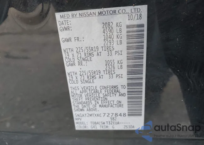 5N1AT2MTXKC727848: 43558683