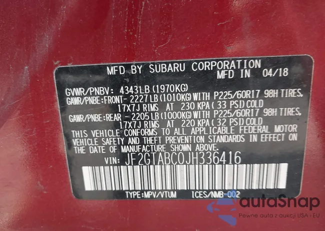 JF2GTABC0JH336416: 43558694