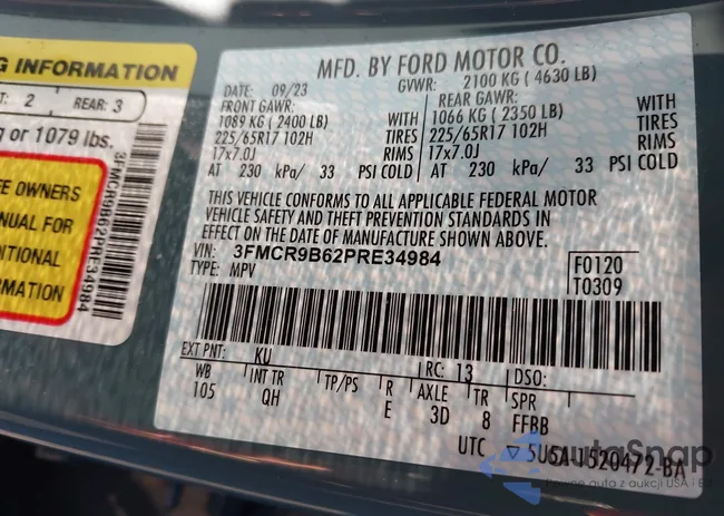 3FMCR9B62PRE34984: 43558703