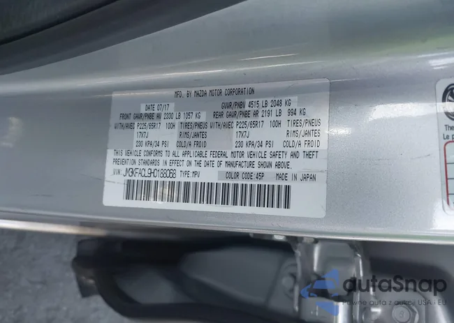 JM3KFACL9H0188068: 43558829