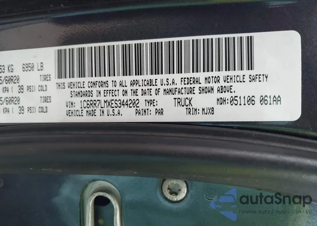 1C6RR7LMXES344202: 43558840