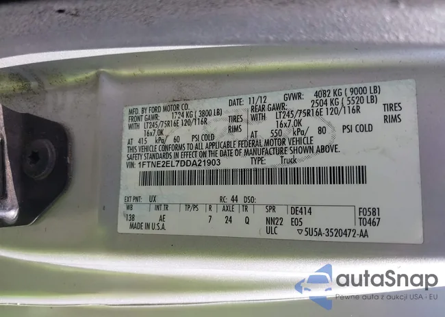 1FTNE2EL7DDA21903: 43557967